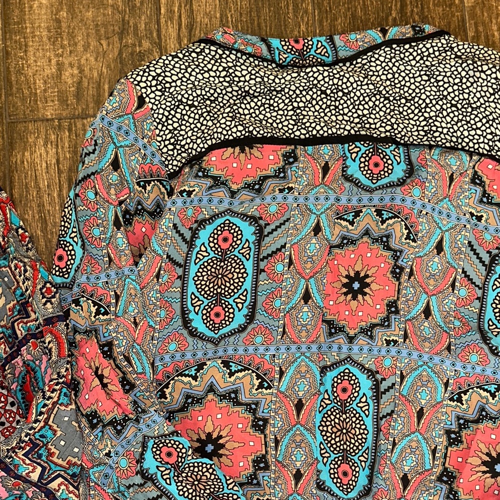 Tolani Boho Print Dress Bundle XS Colorful Paisley Tunic Dresses - Picture 15 of 16